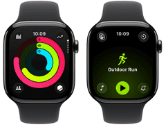 Apple Watch Series 11 pametna ura, GPS + Cellular, 46mm + pašček M/L, titan (Slate Titanium) (MFD24WF/A)