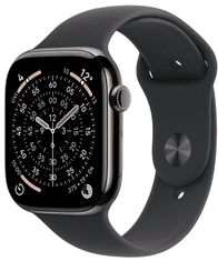 Apple Watch Series 11 pametna ura, GPS + Cellular, 46mm + pašček M/L, titan (Slate Titanium) (MFD24WF/A)