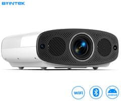 Byintek VEVSHAO A22 prenosni LED projektor, Android, Dual WIFI, Bluetooth, STEREO zvočniki, daljinec
