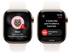 Apple Watch Series 11 pametna ura, GPS + Cellular, 46mm + pašček M/L, Gold Titanium (MFD64WF/A)