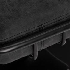 Gardj Europe Frizerski stol Gabbiano Katania Loft „Old Leather“, črn