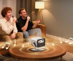 Byintek UFO R90 MAX prenosni LED DLP projektor, GoogleTV, Dual WIFI, Bluetooth + dodatki