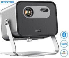 Byintek UFO R90 MAX prenosni LED DLP projektor, GoogleTV, Dual WIFI, Bluetooth + dodatki