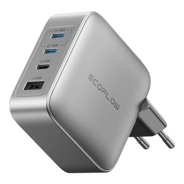 EcoFlow EcoFlow RAPID Pro 140 W omrežni polnilnik, 3xUSB-C, 1xUSB-A, GaN