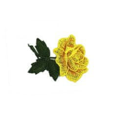Flamenco Mystique Velikanska rumena cvetna vezenina, dimenzije 9x7 cm