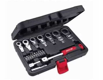 shumee Kotni ključi z ragljo 6-19 mm, CrV 20 kosov, zamenljive glave