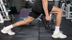 shumee Kettlebell iz litega železa, 24 kg utež z ročicami za kettle za vaje Rebel