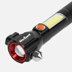 shumee Taktična LED svetilka Powerful ZOOM USB 200m Hammer Knife Magnet Rebel