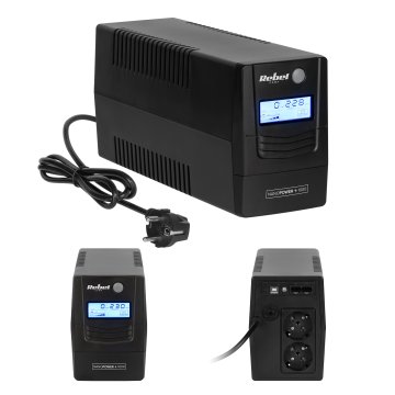 shumee UPS REBEL 1000VA 600W 230V 50Hz LCD USB RJ45 računalnik v sili