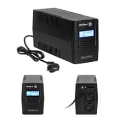 shumee UPS REBEL Plus 850VA 480W LCD USB RJ45 napajalnik za računalnik v sili