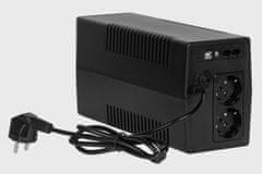 shumee UPS REBEL Plus 850VA 480W LCD USB RJ45 napajalnik za računalnik v sili