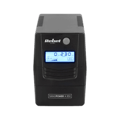 shumee UPS REBEL Plus 850VA 480W LCD USB RJ45 napajalnik za računalnik v sili