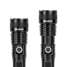 shumee Rebel 10W polnilna LED svetilka Zoom Aluminij 1000lm IP65 USB-C