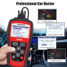 shumee Diagnostični tester baterij OBD2 skener Konnwei KW808