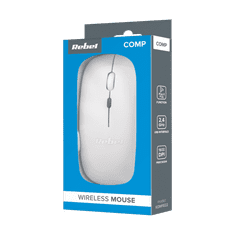 shumee Brezžična miška Rebel WM210 bela