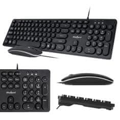 shumee Komplet žične tipkovnice in miške Rebel WDS200