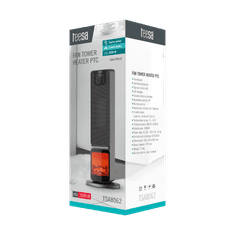 shumee Teesa PTC grelec, imitacija kamina, 800/2000W, stebrni LED ventilator