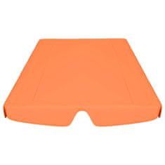 Vidaxl Streha za vrtno gugalnico oranžna 150/130x105/70 cm