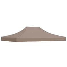 Vidaxl Streha za vrtni šotor 4x3 m taupe 270 g/m²