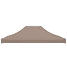 Vidaxl Streha za vrtni šotor 4x3 m taupe 270 g/m²