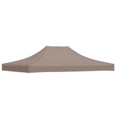 Vidaxl Streha za vrtni šotor 4x3 m taupe 270 g/m²