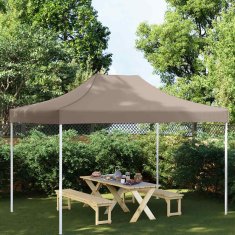 Vidaxl Streha za vrtni šotor 4x3 m taupe 270 g/m²