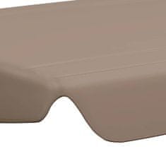 Vidaxl Streha za vrtno gugalnico taupe 150/130x105/70 cm
