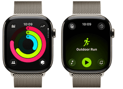 Apple Watch Series 11 pametna ura, GPS + Cellular, 46mm + pašček, M/L, Natural Milanese (MFD04WF/A)