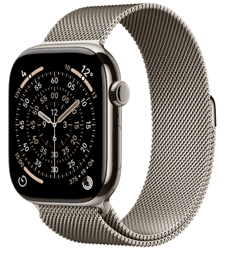 Apple Watch Series 11 pametna ura, GPS + Cellular, 46mm + pašček, S/M, Natural Milanese (MFCY4WF/A)