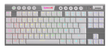 Redragon Horus TKL K621 mehanska tipkovnica, žična, Bluetooth, 2.4 Ghz, RGB