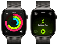 Apple Watch Series 11 pametna ura, GPS + Cellular, 46mm + pašček, M/L, Slate Milanese (MFD44WF/A)