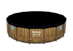 Bestway Bestway Montažni bazen Power Steel Swim Vista | 488 x 122 cm z vzorcem lesa s kartušno filtrsko črpalko