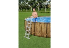 Bestway Bestway Montažni bazen Power Steel Swim Vista | 488 x 122 cm z vzorcem lesa s kartušno filtrsko črpalko
