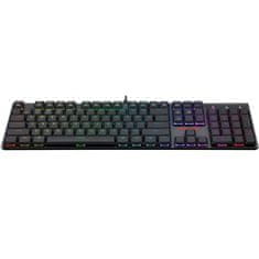 Redragon Apas K535-KB igralna tipkovnica, žična, mehanska, RGB