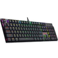 Redragon Apas K535-KB igralna tipkovnica, žična, mehanska, RGB