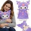 Hello Kitty KUROMI Gumijasta termofor z MEHKIM prevlekom, VELIKA termofor z prevlekom, Mascot 750 ml