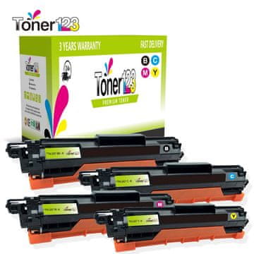 Toner123 Komplet Brother TN-247 (BK,C,M,Y) / TN-243 / DCP - L3510, L3550 / HL - L3210, L3270 / MFC - L3730, L3770 kompatibilni tonerji (4) - črna XL, cyan XL, magenta XL, rumena XL