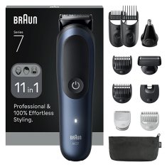 Braun Večnamenski prirezovalnik 11 v 1 Series 7 AIO7540 temno moder