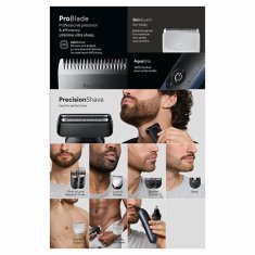 Braun Večnamenski prirezovalnik 11 v 1 Series 7 AIO7540 temno moder
