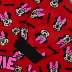 Disney DISNEY Minnie Mouse Rdeča dekliška majica, halja, odeja s kapuco, snuddie, topla, mehka, darilo 104-116cm