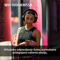 Sony WH-1000XM5 slušalke, črne