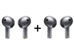 Samsung Galaxy Buds3 slušalke, srebrne, komplet 2x (SM-R530NZAAEUC-1)