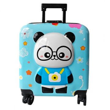 LIVEFY otroški kovček Panda 36 × 44 cm, modro