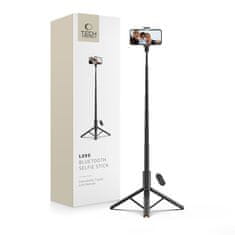 Tech-protect L09S Bluetooth selfie stick s stojalom, črna