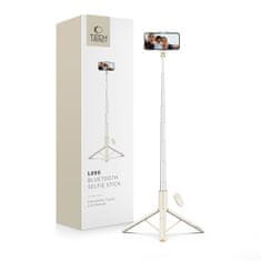 Tech-protect L09S Bluetooth selfie stick s stojalom, bež