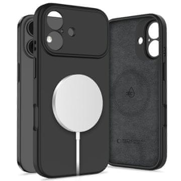 Tech-protect Silicone MagSafe ovitek za iPhone 17, črn