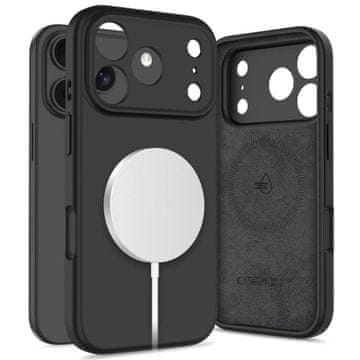 Tech-protect Silicone MagSafe ovitek za iPhone 17 Pro Max, črn