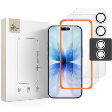 Tech-protect Easy Set 3x zaščitno steklo za iPhone 17