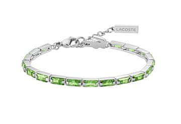 Lacoste Teniška zapestnica z zelenimi kristali Duchess 2040500