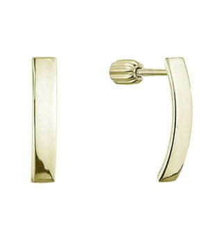 Evolution Group Nežni pozlačeni viseči uhani 61065/AU